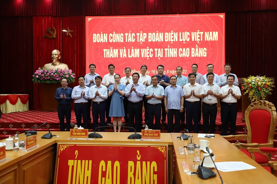 Tập đoàn Điện lực Việt Nam – Tổng công ty Điện lực miền Bắc làm việc với Tỉnh ủy Cao Bằng