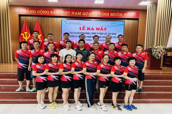 Công ty Điện lực Cao Bằng ra mắt Câu lạc bộ Pickleball