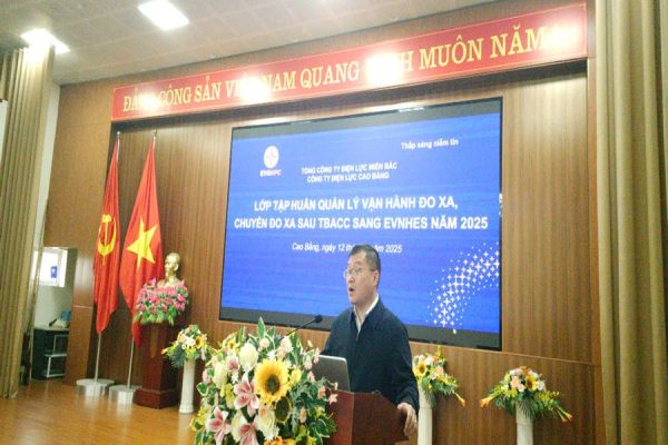 Công ty Điện lực Cao Bằng: Tập huấn chuyển đổi hệ thống đo xa sang EVNHES, nâng cao năng lực vận hành thông minh
