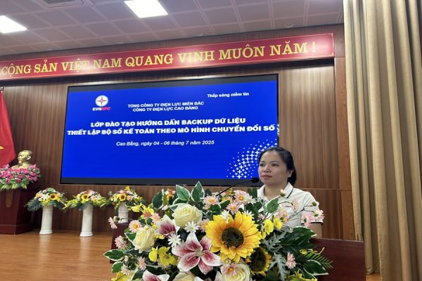 PC Cao Bằng tổ chức đào tạo hướng dẫn thiết lập bộ sổ kế toán theo mô hình tổ chức mới