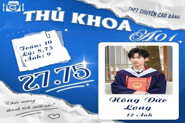 Từ mái ấm ngành Điện đến ngôi vị Thủ khoa khối A01 tỉnh Cao Bằng